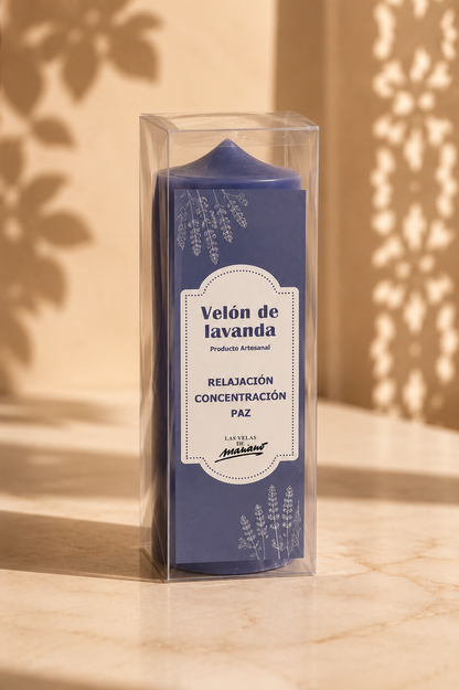 Velón de lavanda